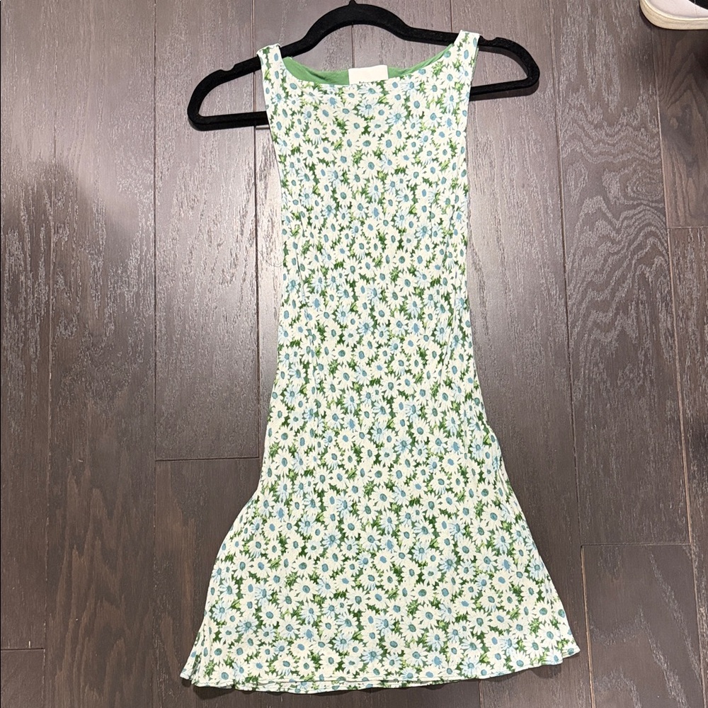 Reformation Floral Sleeveless Dress
